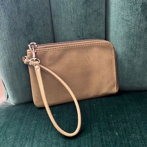 Olive Green Fossil Clutch